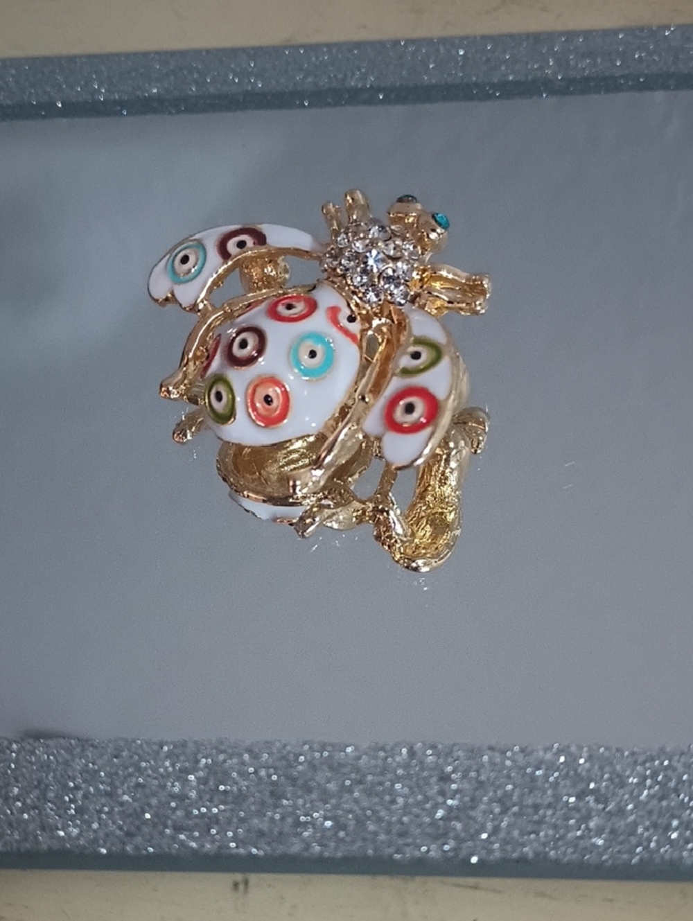 Rhinestone Bee Brooch Pin